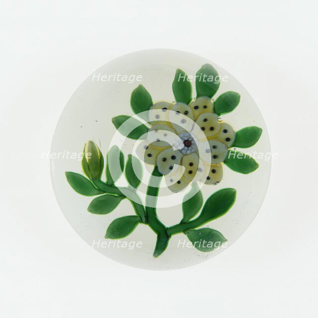 Paperweight, Baccarat, c. 1845-60. Creator: Baccarat Glasshouse.