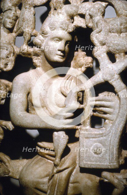 Christ shown as Apollo with Lyre, Byzantine, 4th century Artist: Unknown.