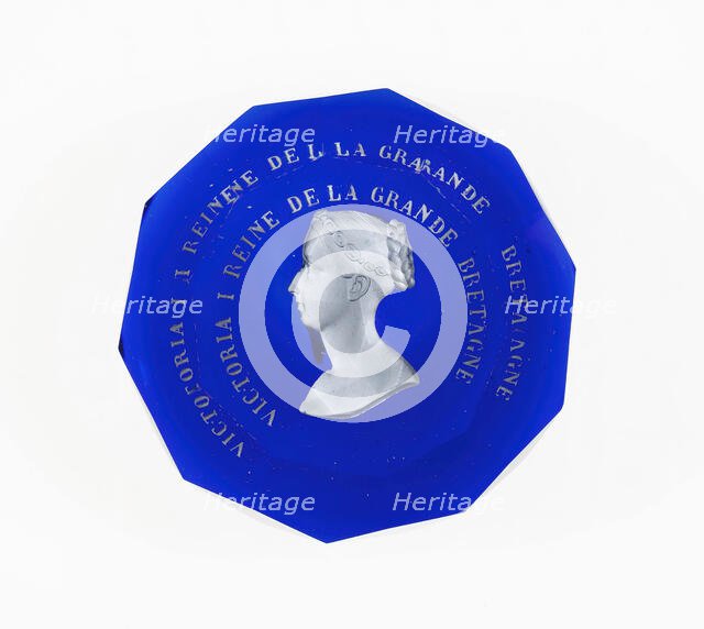 Paperweight, Baccarat, Mid 19th century. Creator: Baccarat Glasshouse.