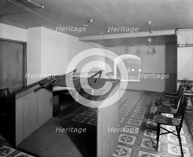 Rifle range at the AA offices, London, 1914. Artist: Bedford Lemere and Company