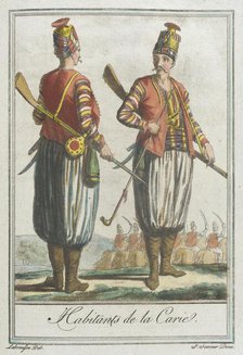 Costumes de Différents Pays, 'Habitants de la Carie', c1797. Creator: Jacques Grasset de Saint-Sauveur.