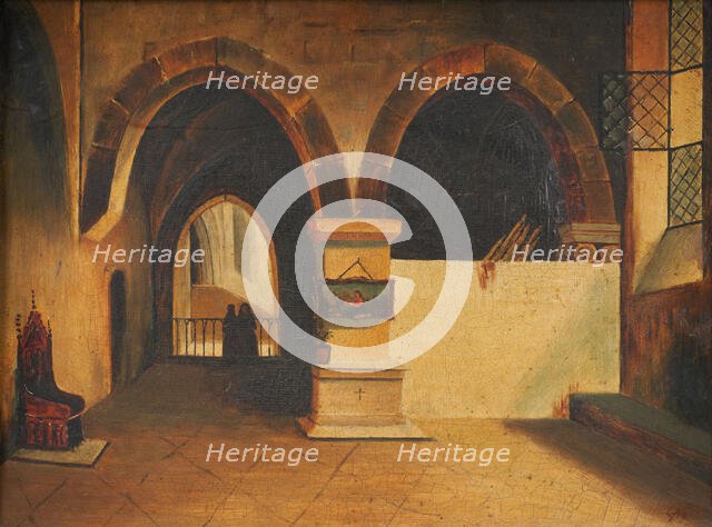 The convent, in the style of François Marius Granet.  Creator: Unknown.