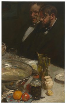The Story (The Diners; Pleasures of the Table), 1898. Creator: Charles Webster Hawthorne.
