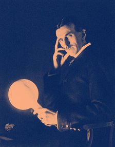 Nikola Tesla (1856-1943). Creator: Sarony, Napoleon (1821-1896).