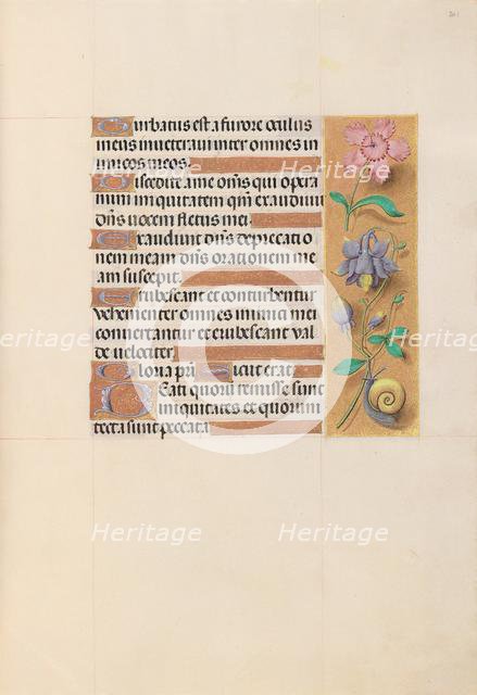 Hours of Queen Isabella the Catholic, Queen of Spain: Fol. 201r, c. 1500. Creator: Master of the First Prayerbook of Maximillian (Flemish, c. 1444-1519); Associates, and.