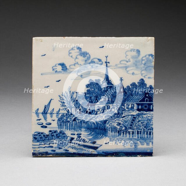 Tile, Netherlands, 17th/18th century. Creator: Unknown.