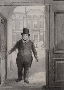 Entrance Gate, British Museum, Holborn, London, c1850. Artist: Alexander O'Driscoll