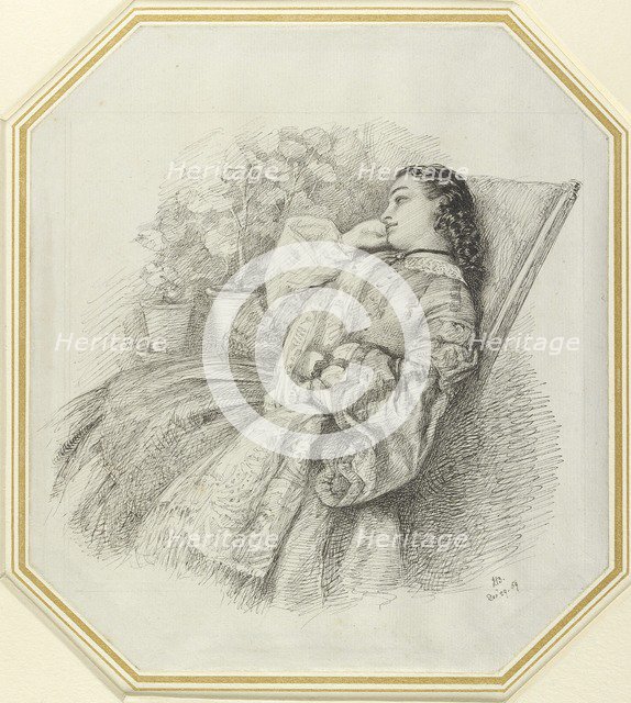 Georgina Hannay, 1859. Artist: John Brett.
