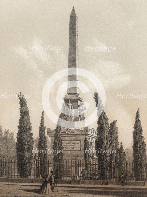 Monument to May 2, obelisk erected in memory of the uprising of 2nd May 1808 in the same place wh…