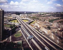 Westway Flyover, A40, Kensington and Chelsea, London, 01/09/1971. Creator: John Laing plc.