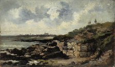 Shore Landscape, Le Havre, c1850-1890. Creator: Eugene Louis Boudin.