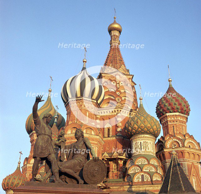 St Basil's Cathedral domes, 16th century. Artist: Unknown