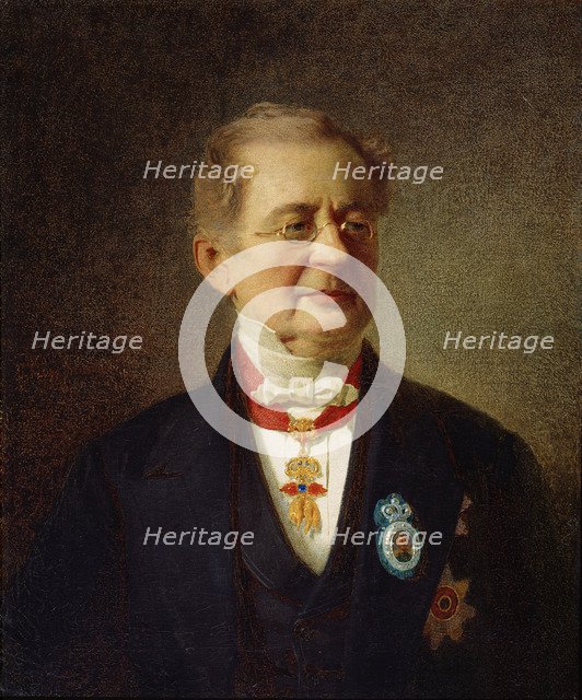 'Portrait of the Chancellor Prince Alexander M Gorchakov', 1867.  Artist: Johann Köler