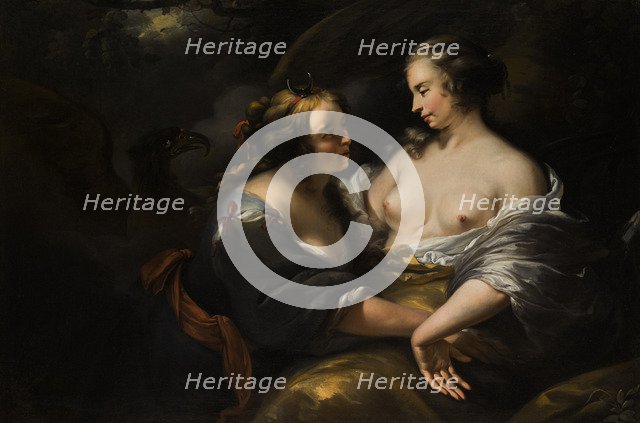 Jupiter, Disguised as Diana, Seducing the Nymph Callisto, .
