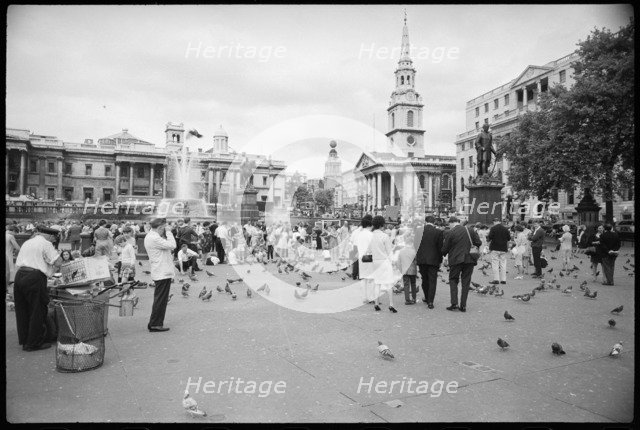 Trafalgar Square, Westminster, London, c1955-c1980. Creator: Ursula Clark.
