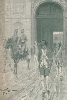 'Bonaparte at the Military School, Paris, 1784', (1896). Artist: M Haider.