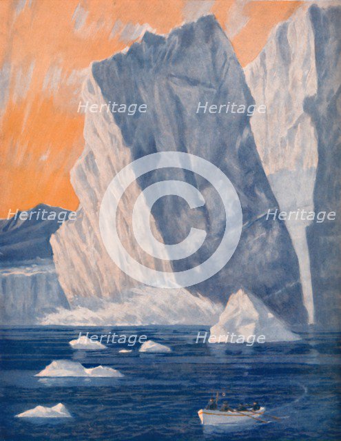 'The Dramatic Birth of a Giant Iceberg', 1935. Artist: Unknown.
