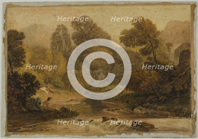 A Scene Near Lodore, Cumberland, 1818. Creator: Joshua Cristall.