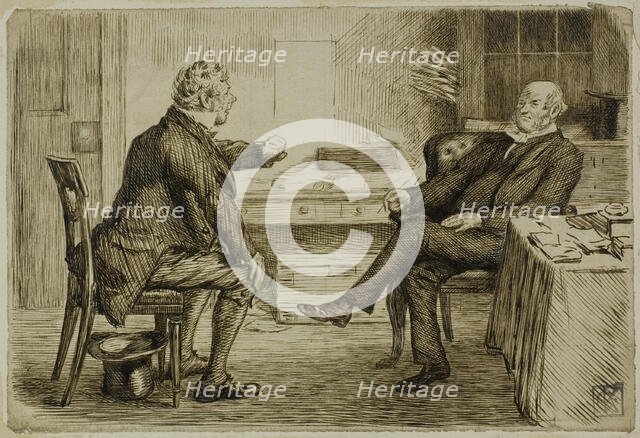 Solicitor and Client, 1870/91. Creator: Charles Samuel Keene.