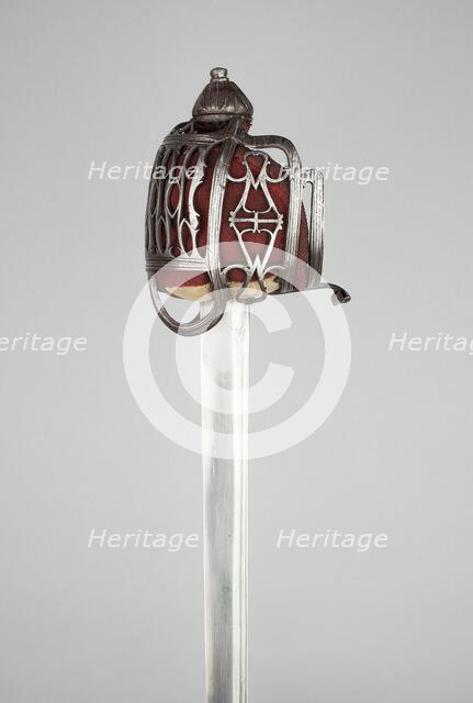 Basket-Hilted Broadsword, Stirling, about 1750. Creator: Walter Allan.