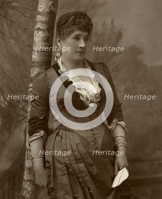 Mrs John Wood, British actress and theatre manager, 1888.  Artist: Ernest Barraud