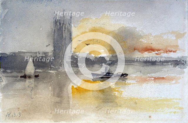 Houses of Parliament,  1844-1906. Creator: Hercules Brabazon Brabazon.