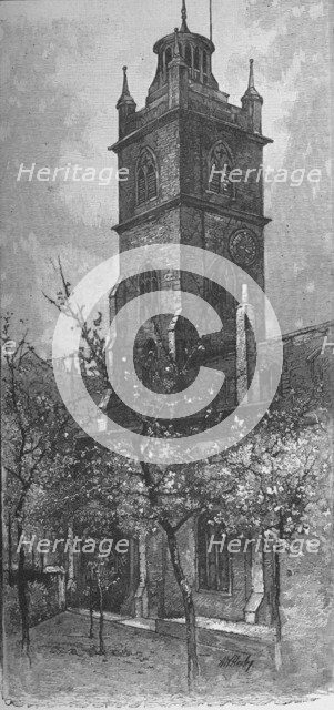 'St. Giles's, Cripplegate', 1890. Artist: A W Henley.