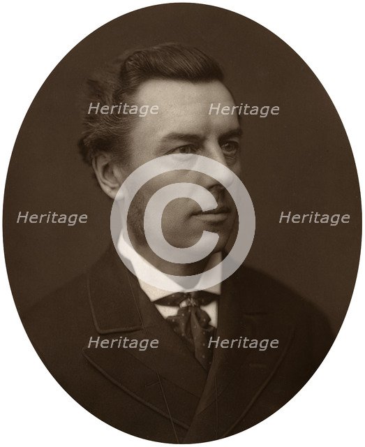 Joseph Chamberlain, MP, President of the Board of Trade, 1881. Artist: Unknown