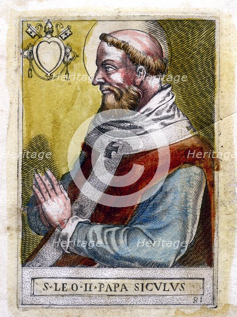 Pope Leo II. Artist: Unknown