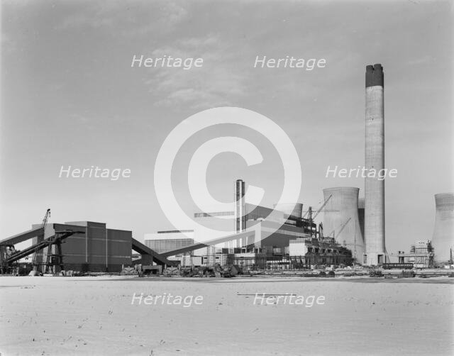 Eggborough Power Station, A19, Eggborough, Selby, North Yorkshire, 30/11/1965. Creator: John Laing plc.