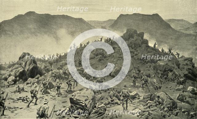 'The Battle of Belmont, 23rd November 1899 - Bayonet Attack by the Scots and Grenadier Guards', 1900 Creator: Frank Dadd.