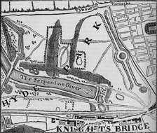 Map of Hyde Park, London, 1748 (1878). Artist: John Pine.