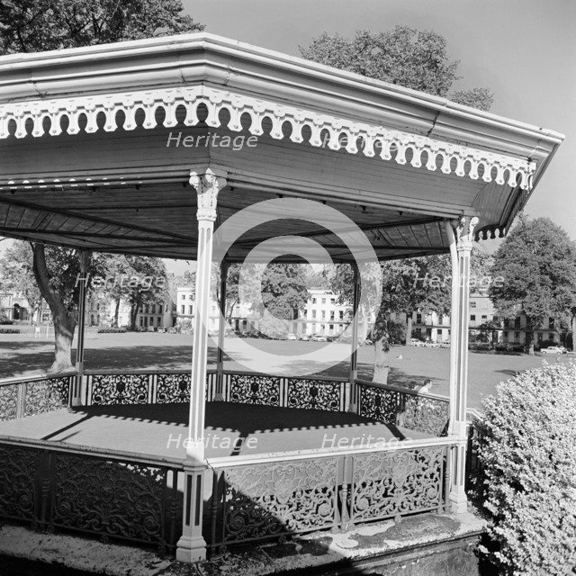 Bandstand in Montpellier Gardens, Cheltenham, Gloucestershire, 1971. Artist: John Gay.