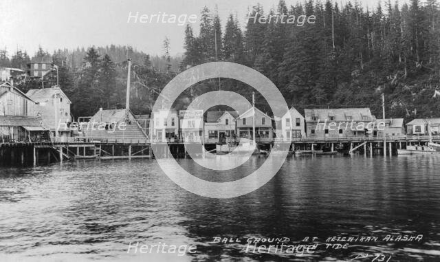 Ball ground under water at high tide, 1916. Creator: Unknown.