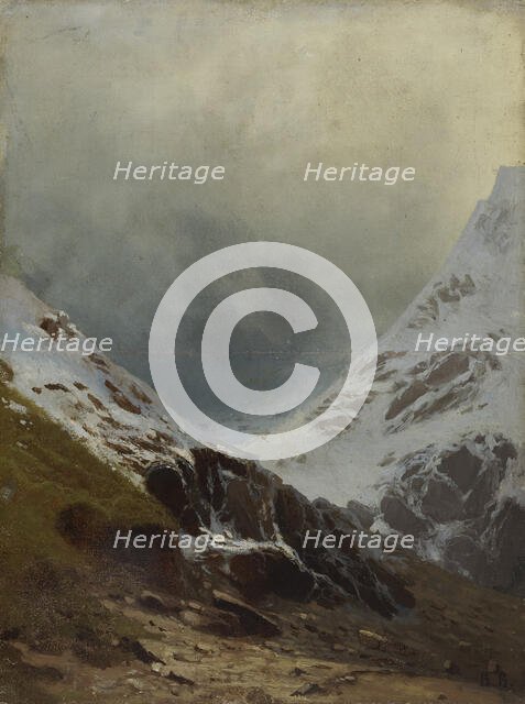 Snowy Mountainsides, 1875-1904. Creator: Vasily Vereshchagin.