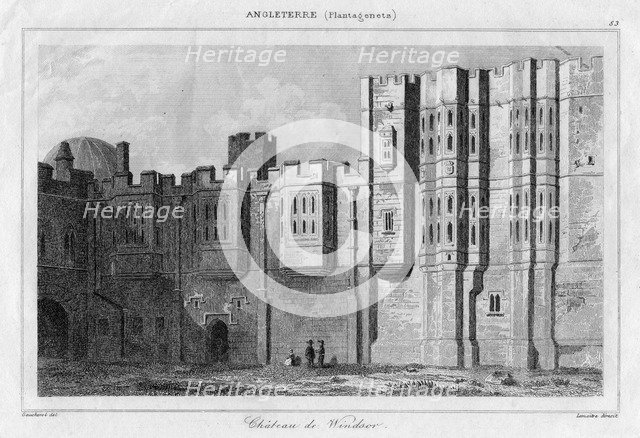 Windsor Castle, Berkshire, 19th century. Artist: Lemaitre
