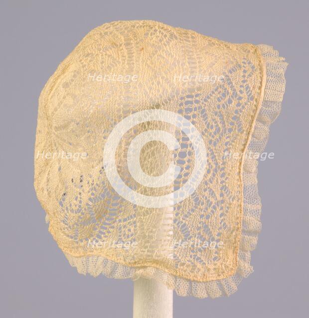 Cap, American, ca. 1830. Creator: Unknown.