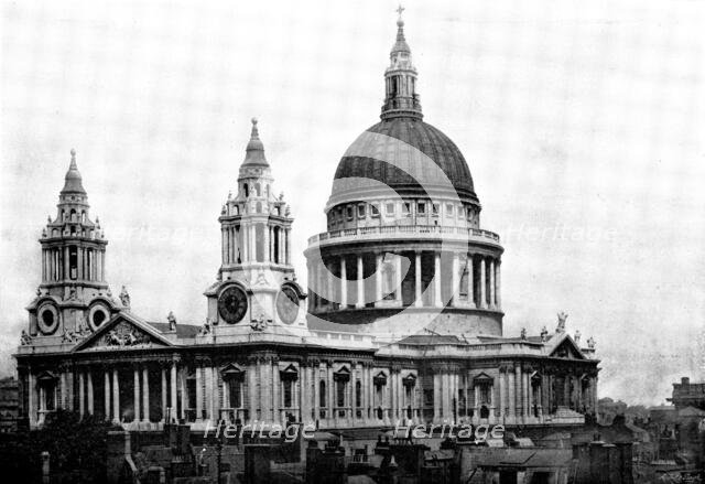 The Cathedrals of Great Britain: St. Paul's Cathedral, 1895. Creator: Francis Frith & Co.