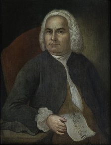 Portrait of Johann Sebastian Bach, before 1754.