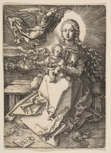 Virgin and Child Crowned by an Angel, 1520. Creator: Albrecht Durer.