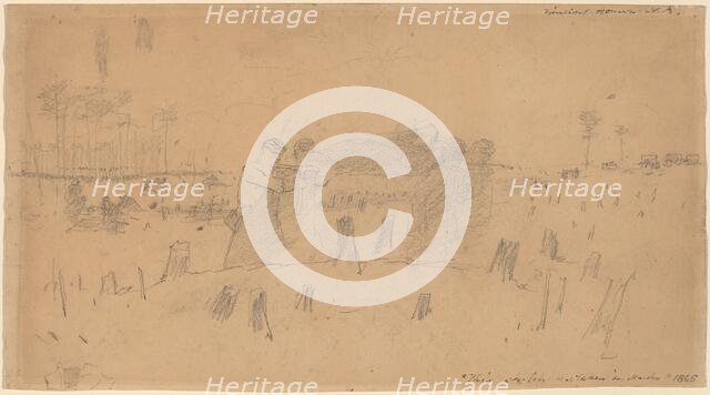 Carrying the Wounded, 1865. Creator: Winslow Homer.