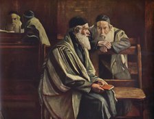 'Jewish Synagogue, Spitalfields', 1935. Artist: William Rothenstein.