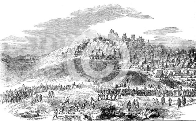 Sketches from Madagascar - Antananarivo, the Capital of Madagascar..., 1858. Creator: Josiah Wood Whymper.