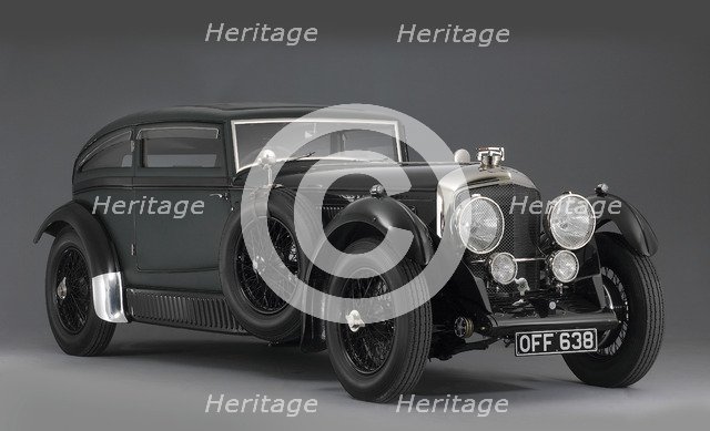 1930 Bentley 6.5 litre coupe Blue Train Artist: Unknown.