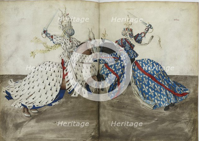 The Tournament Book of René d'Anjou, ca 1447. Artist: Anonymous  