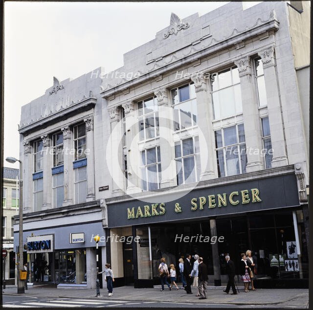 Marks and Spencer, 17-23 New Street, Huddersfield, Kirklees, 1970s-1990s. Creator: Nicholas Anthony John Philpot.
