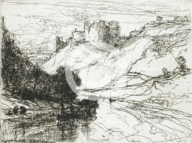 Kilgaren Castle, 1864. Creator: Francis Seymour Haden.