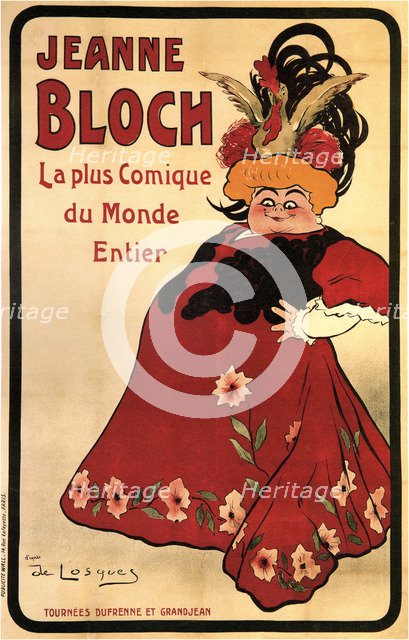 Jeanne Bloch, 1908. Artist: Losques, Daniel de (1880-1915)