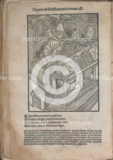 Illustration to the book "Ship of Fools" by Sebastian Brant, 1513. Creator: Anonymous.