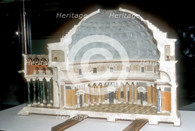 Cutaway model of the Pantheon, Rome. Artist: Unknown
